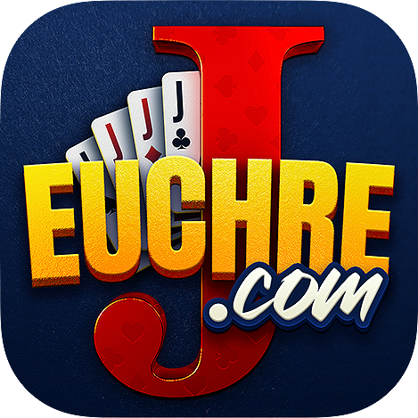 2 people playing Euchre card game