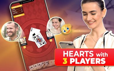 How to play Hearts with 3 players
